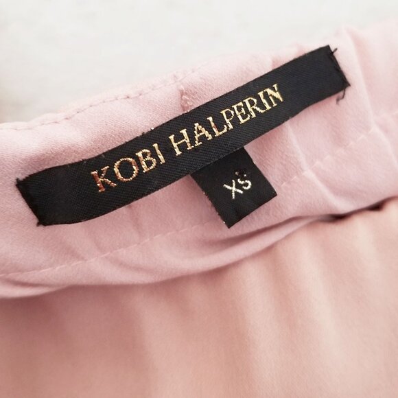 Kobi Halperin 100% Silk Veronica Off Shoulder Dress XS Pink Fairy Romantic $595 - Picture 6 of 16